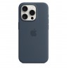 Apple iPhone 15 Pro Silicone Case with MagSafe - Storm Blue