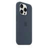 Apple iPhone 15 Pro Silicone Case with MagSafe - Storm Blue