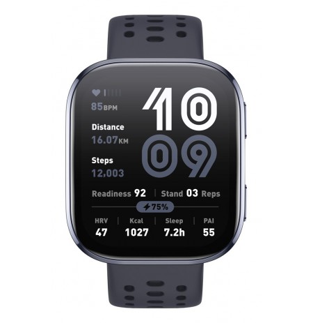 Amazfit Bip 6 Black 5 cm (1.97") AMOLED Digital 390 x 450 pixels Touchscreen GPS (satellite)