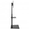 Maclean MC-865 Professional Modern TV Floor Stand with a Shelf for 37" - 70" Screens, max load 40kg, max VESA 600x400, Adjustabl