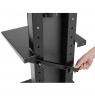 Maclean MC-865 Professional Modern TV Floor Stand with a Shelf for 37" - 70" Screens, max load 40kg, max VESA 600x400, Adjustabl