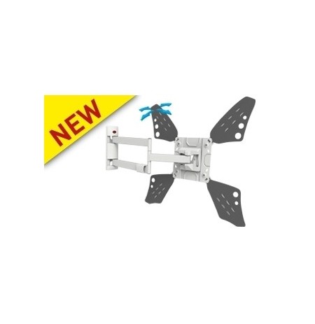 BARKAN 3400LW.W 65" lygiam/lenktam TV, 4 lankstų, sieninis, baltas