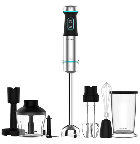 Cecotec Hand Blender | Power TitanBlack 1200 XL PerfectCream&Crush | Hand Blender | 1200 W | Number of speeds Adjustable | Turbo