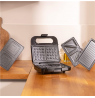 Cecotec Sandwich Maker | Rock’nToast 4in1 | 1000 W | Number of plates 4 | Black
