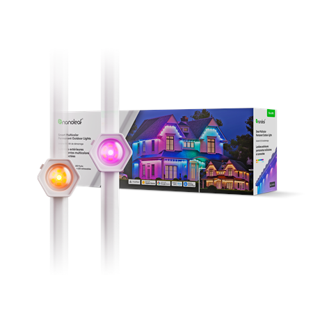 Nanoleaf Smart Multicolor Permanent Outdoor Lights Smarter Kit, 15m|16+ Million Colours