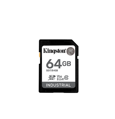 Kingston | Memory Card | SDIT/64GB | 64 GB | SD | Flash memory class Class 10, UHS-I, U3, V30, A1