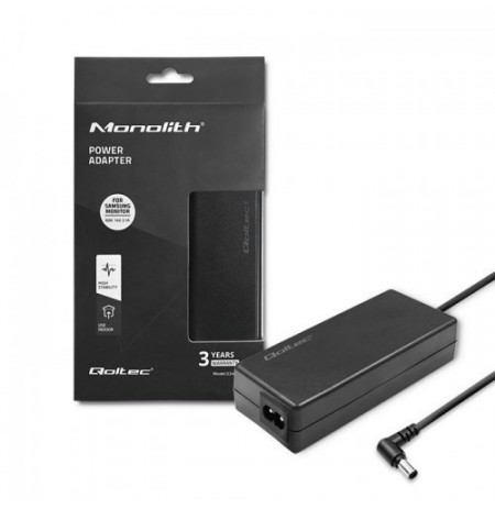 Qoltec 52400 Power adapter for Samsung monitor 30W | 14V | 2.1A | plug 6.5*4.4 | + power cable