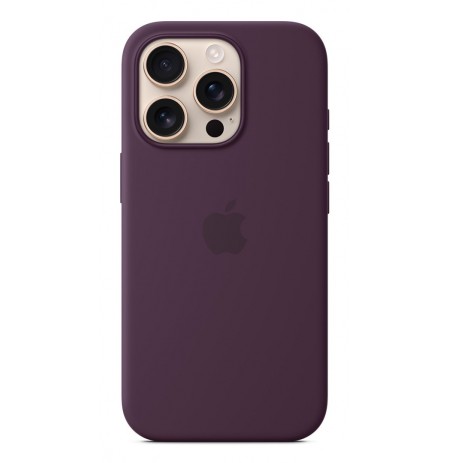 Apple iPhone 16 Pro Silicone Case with MagSafe - Plum