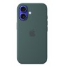 Apple iPhone 16 Silicone Case with MagSafe - Lake Green