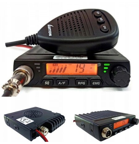 Luiton LT-198 ASQ AM/FM CB Radio Cigarette Lighter Plug Black