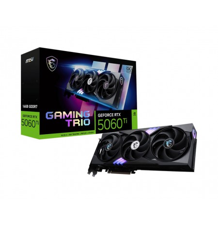 MSI GAMING GeForce RTX 5060 TI 16G TRIO OC NVIDIA 16 GB GDDR7