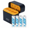 Newell Four-Channel Charger and 4 Li-ion AA Recheargable Batteries Set - 2200 mAh