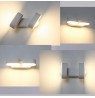 Wall lamp V-TAC VT-814 rotatable 12W LED IP65 3000K 1100lm (SKU 8293) Black