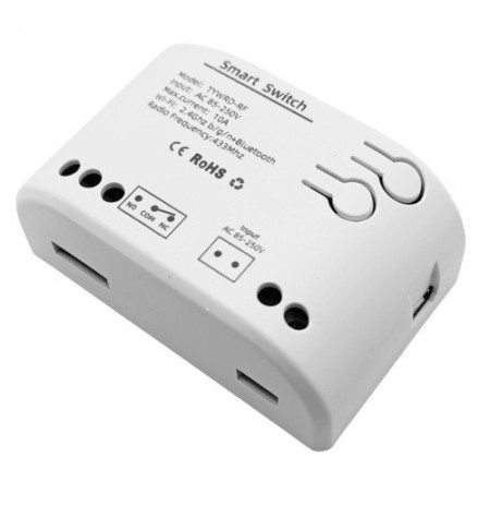 TUYA išmanusis 1 kanalo jungiklis, Wi-Fi, RF, 10A, AC 85-250V