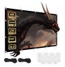 Maclean projection screen, 150", 300x220cm, 25mm 4:3 border, tension hooks, MC-168