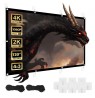 Maclean projection screen, 120", 240x180cm, 25mm 4:3 border, tension hooks, MC-169