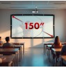 Maclean projection screen, 150", 330x187cm, 25mm 16:9 border, tension hooks, MC-167
