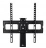 Maclean MC-450 Universal TV Stand for TV Cabinet max. 40kg, max. VESA 400x400 32-65" Tempered Glass Base 3-Level Height
