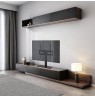 Maclean MC-450 Universal TV Stand for TV Cabinet max. 40kg, max. VESA 400x400 32-65" Tempered Glass Base 3-Level Height