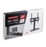 Maclean MC-450 Universal TV Stand for TV Cabinet max. 40kg, max. VESA 400x400 32-65" Tempered Glass Base 3-Level Height