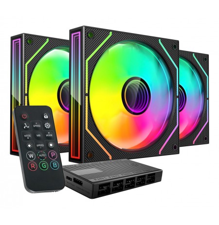 TACENS MARS MF-3DPROKIT FANS 120 ARGB x3 BK- remote(TACMARS-MF3DPROKIT)