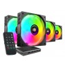 TACENS MARS MF-SI4KIT FANS 120 ARGB x4 BK-remote (TACMARS-MFSI4KIT)