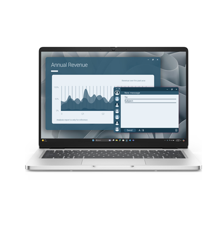 Dell Pro 14 PC14255 | Platinum Silver | 14 " | IPS | FHD+ | 1920 x 1200 pixels | Anti-glare | AMD Ryzen AI 7 | 350 | 16 GB | DDR