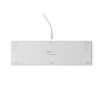 Genesis Thor 404 | Mechanical Gaming Keyboard | Wired | US | White | USB | Gateron Yellow Pro