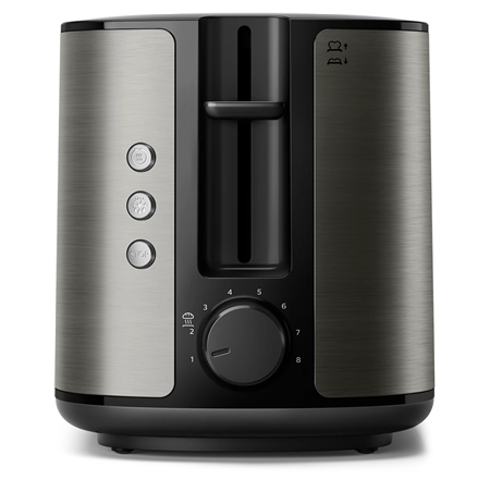 Philips Toaster | HD2651/80 Viva Collection | Power 1050 W | Number of slots 2 | Housing material Metal | Black