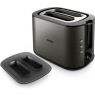 Philips Toaster | HD2651/80 Viva Collection | Power 1050 W | Number of slots 2 | Housing material Metal | Black