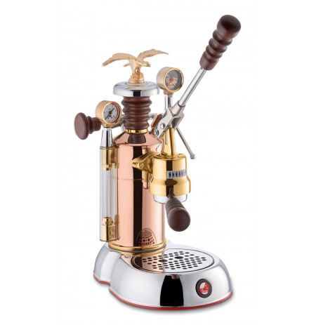 La Pavoni Coffee Machine Lever Manual Esperto Edotto Copper Chrome