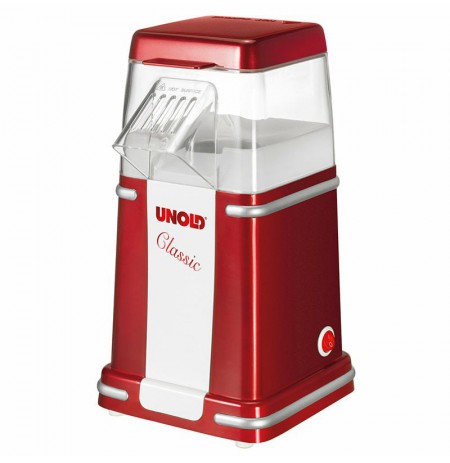 Unold Classic popcorn popper Red, Silver, White 900 W