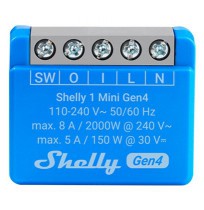 Shelly 1 Mini Gen4 Smart switch 1P Blue