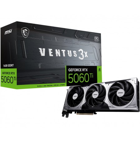 Graphics Card VGA PCIE16 RTX5060TI 16GB/RTX5060TI 16G VENTUS 3X OC MSI