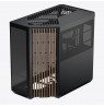APNX V1 PC Case, Midi-Tower, ATX, Tempered Glass, Wood, black