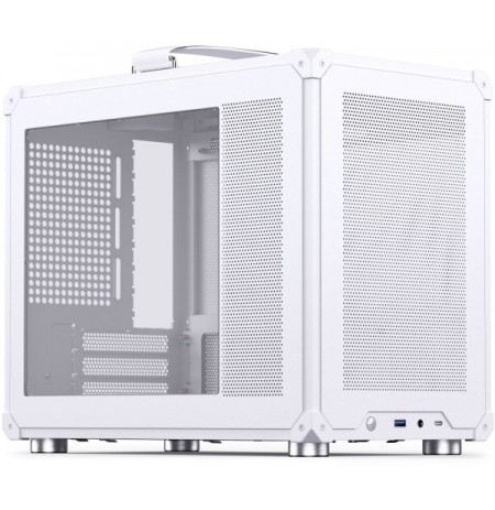 PC case Jonsbo C6 MAX, Mini, Micro-ATX, Tempered Glass - White