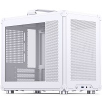 PC case Jonsbo C6 MAX, Mini, Micro-ATX, Tempered Glass - White