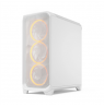 Fractal Design Meshify 3 | White RGB TG Clear Tint | Mid-Tower | Power supply included No | ATX
