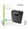 Nedis PASH112BKA4 paper shredder Strip shredding 22 cm Black