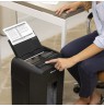 Fellowes AutoMax 90M paper shredder Micro-cut shredding Black