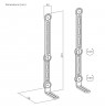 Maclean universal VESA mount for soundbar, 15kg max, MC-334
