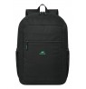 Rivacase Gremio backpack City backpack Black Polyester, Recycled polyethylene terephthalate (rPET)