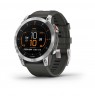 Garmin epix 3.3 cm (1.3") AMOLED 47 mm Digital 416 x 416 pixels Touchscreen Silver Wi-Fi GPS (satellite)