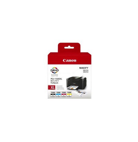 Canon PGI-1500 XL (9182B004), juoda, žydra, purpurinė, geltona kasetė