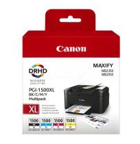 Canon PGI-1500 XL (9182B004), juoda, žydra, purpurinė, geltona kasetė