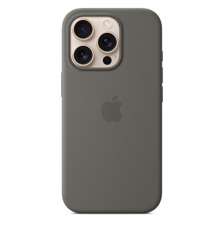 Apple iPhone 16 Pro Silicone Case with MagSafe - Stone Gray