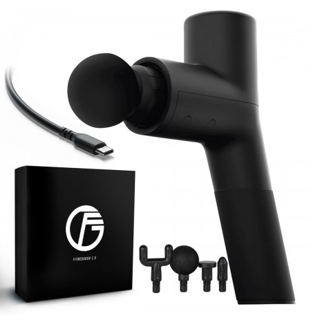 Extralink Massage Gymgun Fit 2.0 Lite | Pistolet do masażu | 4 głowice, 6 trybów