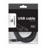 Cable GEMBIRD CCP-USB2-AMBM-15 (USB 2.0 type A M - USB 2.0 type B M, 4,5m, black color)