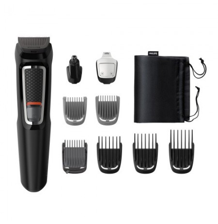 Philips Multigroom 3000 Series MG3740/15, 9-in-1 Plaukų kirpimo mašinėlė, Juoda