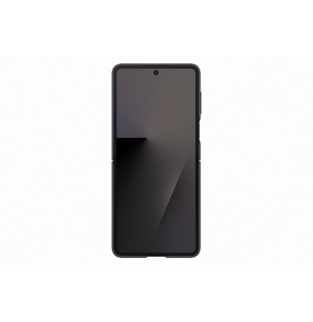 Samsung Galaxy Flip7 Silicone Case with Ring Black